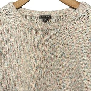 Point Sur Women’s Size XS Cream Multi Speckle Confetti Crewneck Sweater